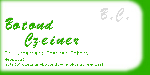 botond czeiner business card